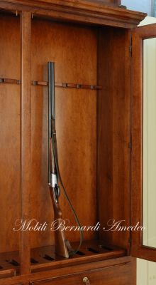 Classic style rifle handcrafted in solid walnut wood